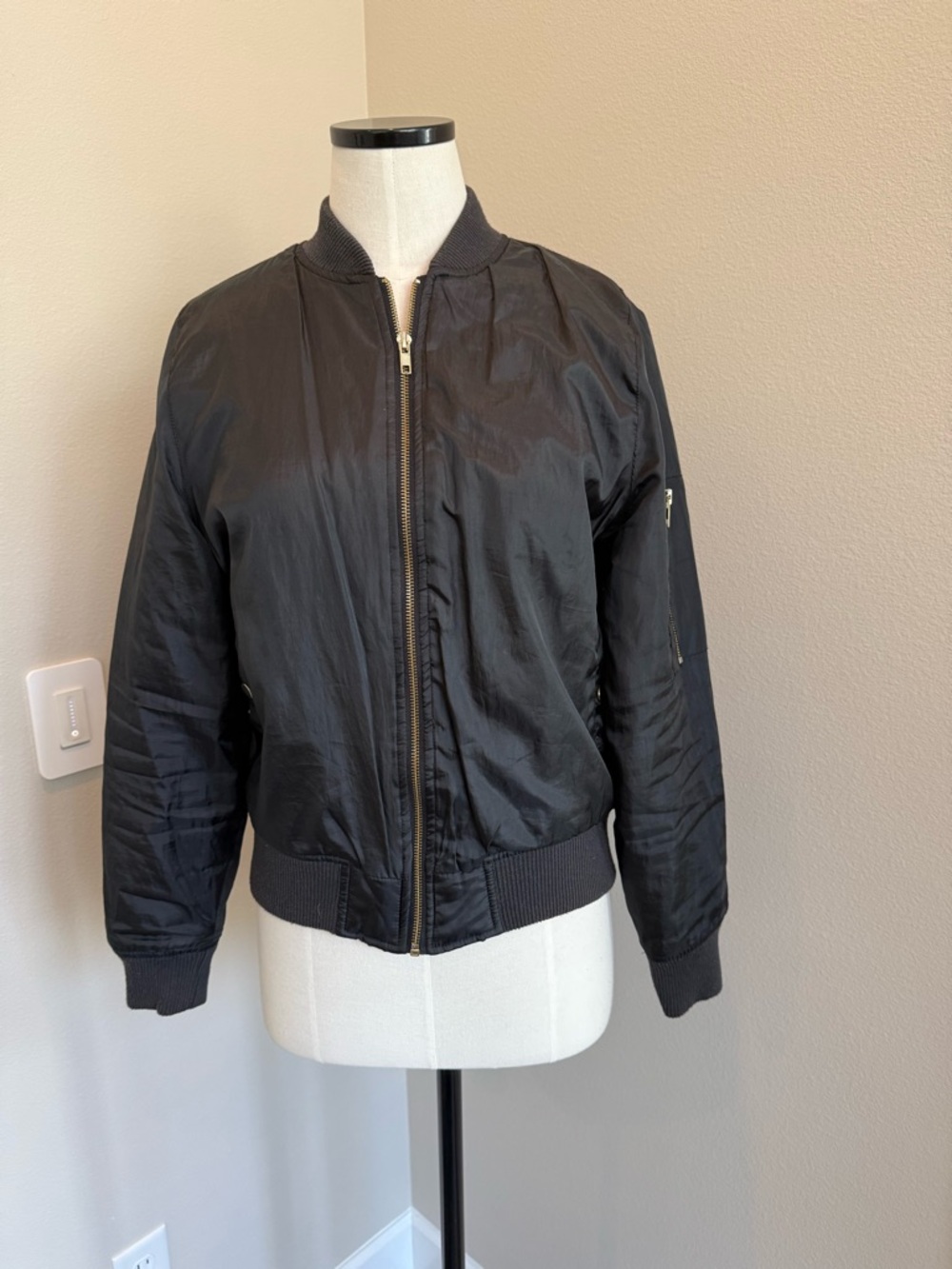 Say What? Black Bomber Jacket